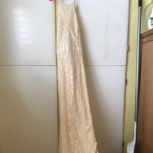 SOLD!! Lulus Zenith Cream Lace Maxi Dress - Picture 7 of 8
